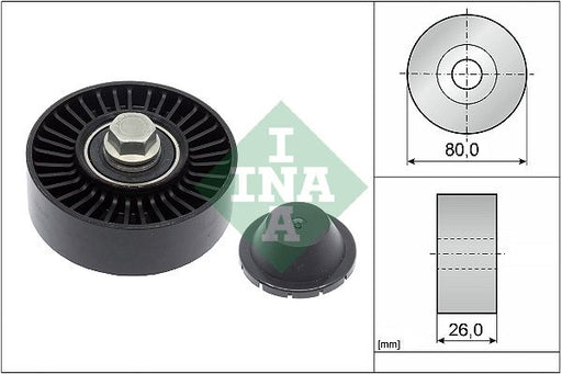 Deflection/Guide Pulley, V-Ribbed Belt