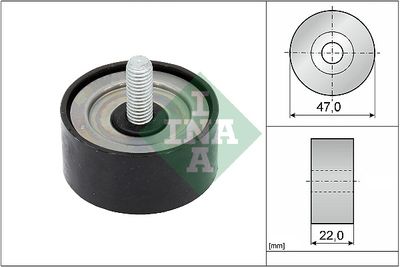 Deflection/Guide Pulley, V-ribbed belt (Belt Drive)