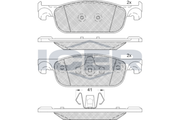 Front Brake Pad Set Icer Renault Clio 1