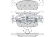 Front Brake Pad Set Icer Renault Clio 1