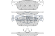 Front Brake Pad Set Icer Renault Clio 1