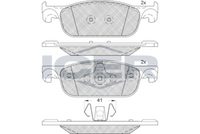 Front Brake Pad Set Icer Renault Clio 1