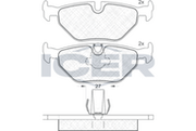 Rear - Brake Pad - Icer - 520 E39