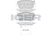 Brake Pad Set Front Icer Hyundai I30