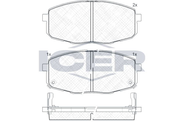 Front Brake Pad Icer Hyundai I30