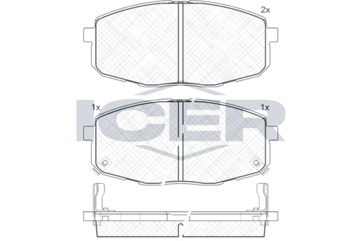 Front Brake Pad Icer Hyundai I30