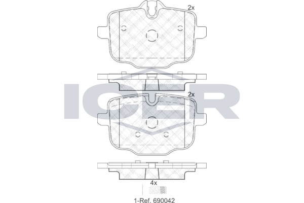Brake Pads Rear Axle , 5-Series 525
