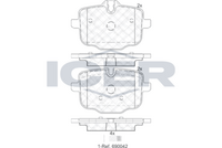 Brake Pads Rear Axle , 5-Series 525