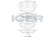 Brake Pads Rear Axle , 5-Series 525