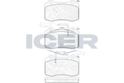 Brake Pad Set Fr Icer Alfa Romeo Spider