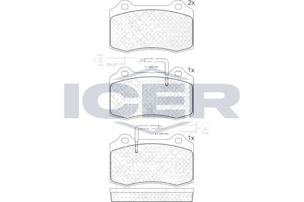 Brake Pad Set Fr Icer Alfa Romeo Spider