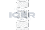 Brake Pad Set Fr Icer Alfa Romeo Spider
