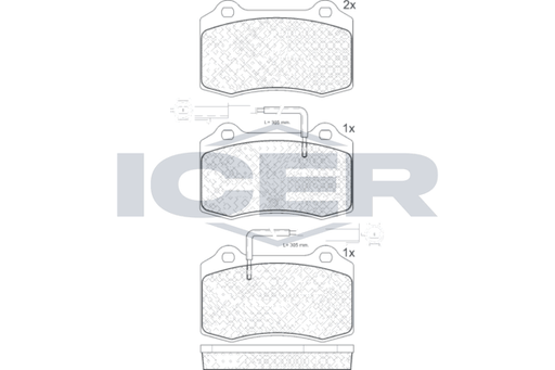 Brake Pad Set Fr Icer Alfa Romeo Spider