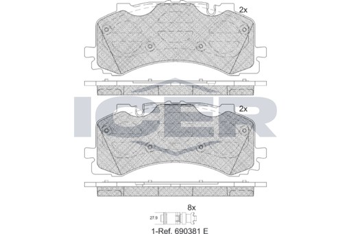 Brake Pad Set ICER