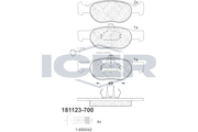 Brake Pad Set Front Icer Fiat Brava