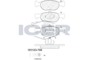Brake Pad Set Front Icer Fiat Brava