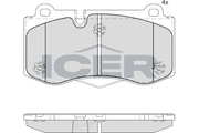 Front - Brake Pad - Icer Mercedes-Benz E