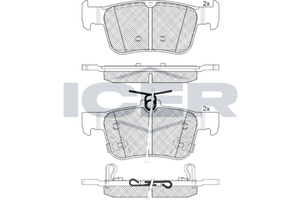 Brake Pad Set Front Icer Honda