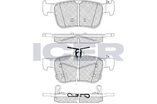 Brake Pad Set Front Icer Honda