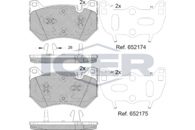 Brake Pad Set  AUDI