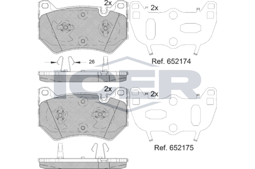 Brake Pad Set  AUDI