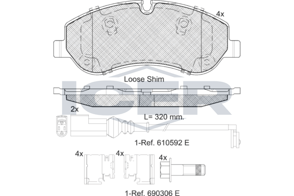 Brake Pad Set, disc brake (Braking System)
