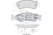 Brake Pad Set Rear Icer Citroen Jumper