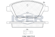 Brake Pad Set, disc brake (Braking System)