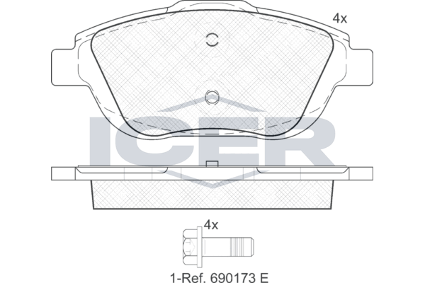 Brake Pad Set, disc brake (Braking System)