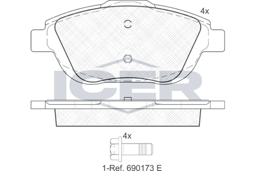 Brake Pad Set, disc brake (Braking System)
