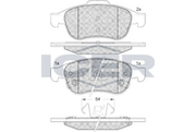 Brake Pad Set Front Icer Jeep Renegade