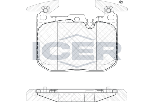 Front - Brake Pad - Icer Bmw 1 (F20) 118