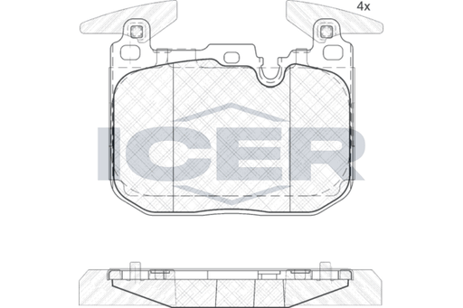 Front - Brake Pad - Icer Bmw 1 (F20) 118