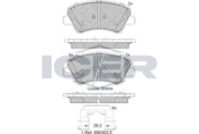 Brake Pad Set, disc brake HYUNDAI