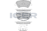 Brake Pad Set, disc brake HYUNDAI