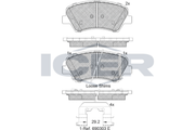 Brake Pad Set, disc brake HYUNDAI