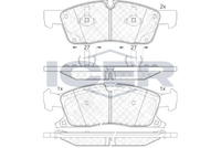 Front - Brake Pad - Icer Dodge Durango (