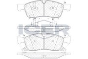Front - Brake Pad - Icer Dodge Durango (