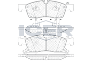 Front - Brake Pad - Icer Dodge Durango (