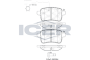 Brake Pads Rear Axle Incl. Wear Warning