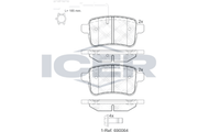 Brake Pads Rear Axle Incl. Wear Warning
