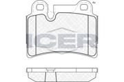 Brake Pad Rear Axle Vw Icer
