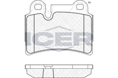 Brake Pad Rear Axle Vw Icer