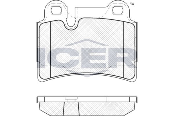 Brake Pad Rear Axle Vw Icer
