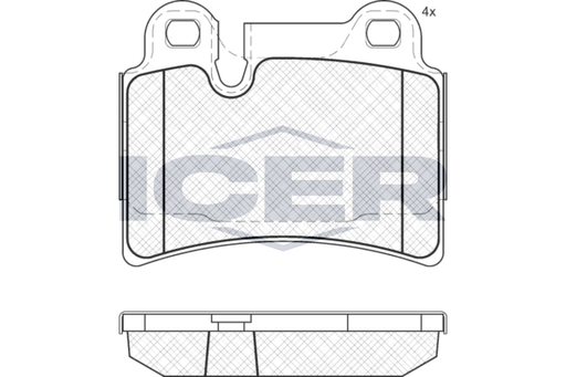 Brake Pad Rear Axle Vw Icer