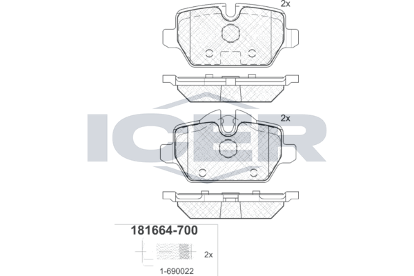 Rear Brake Pad Set