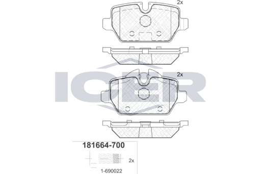 Rear Brake Pad Set