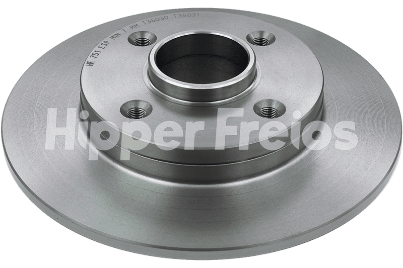 BRAKE DISC REAR - SOLID WITH HUB