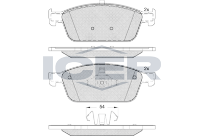 Brake Pad Set Front Icer Ford Focus