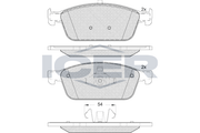 Brake Pad Set Front Icer Ford Focus